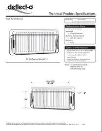 Magnet Air Conditioner Air Deflector , Wall Mounted Adjustable Air Deflector 10'' X 16''