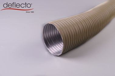 500mm Semi Rigid Flexible Duct / Flexible Heating Duct With Resin Coated